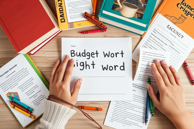 budget sight word activities — Budget Sight Word Activities (the finished result)
