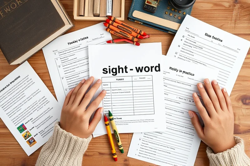 budget sight-word practice printables — Budget Sight-word Practice Printables (the finished result)