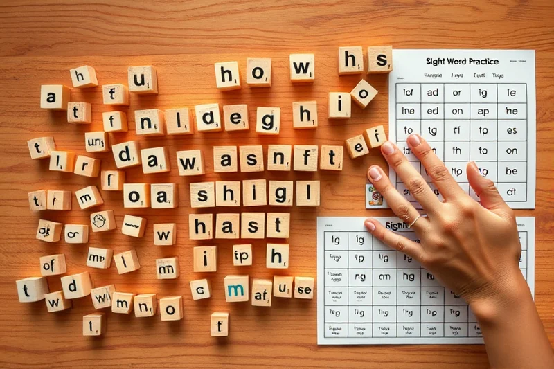 easy sight word practice by age grade — Easy Sight Word Practice By Age Grade (the finished result)