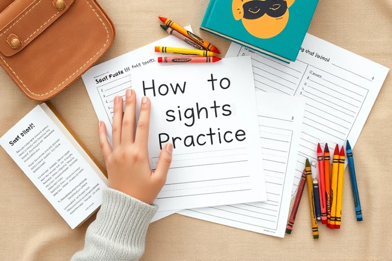 how to sight word practice printables worksheets — How To Sight Word Practice Printables Worksheets (the finished result)