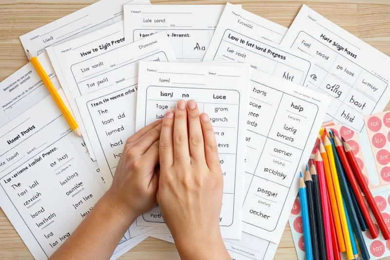 how to sight-word practice progress — How To Sight-word Practice Progress (the finished result)