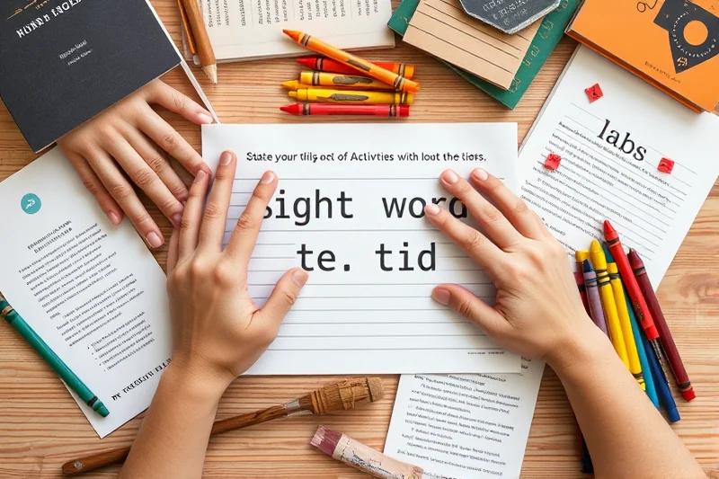 sight word activities without tools — Sight Word Activities Without Tools (the finished result)