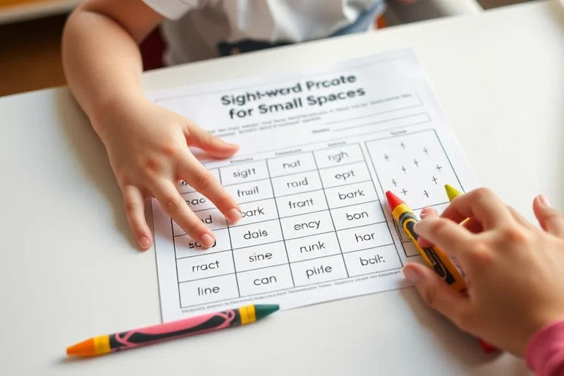 sight-word practice for small spaces — Sight-word Practice For Small Spaces (step by step)