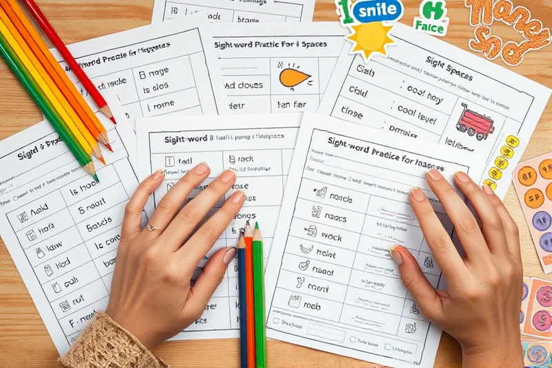 sight-word practice for small spaces — Sight-word Practice For Small Spaces (the finished result)