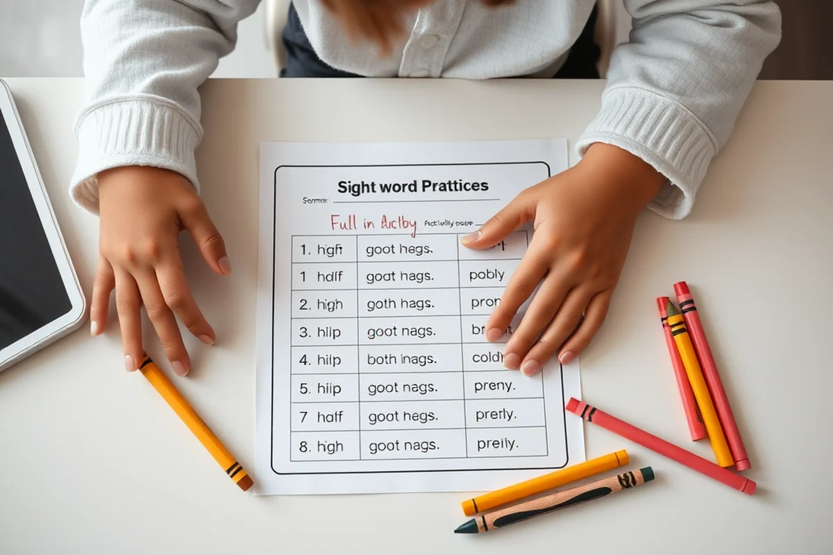 sight-word practice lesson for small spaces — Sight-word Practice Lesson For Small Spaces (step by step)