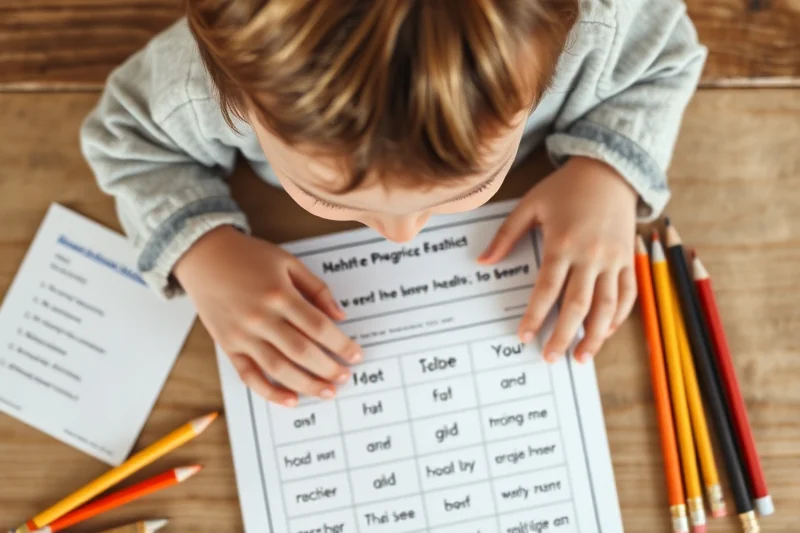 sight-word practice progress examples — Sight-word Practice Progress Examples (step by step)