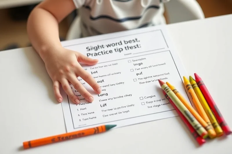 sight-word practice tips list — Sight-word Practice Tips List (step by step)