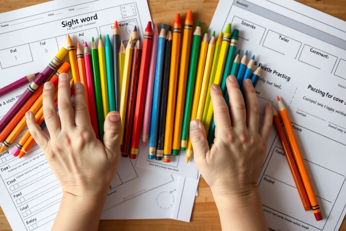 simple sight-word practice worksheets — Simple Sight-word Practice Worksheets