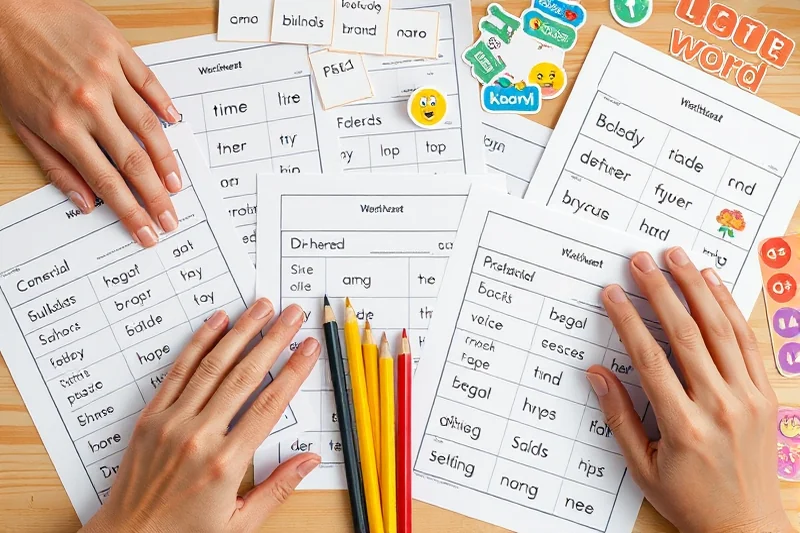 simple sight-word practice worksheets — Simple Sight-word Practice Worksheets (the finished result)