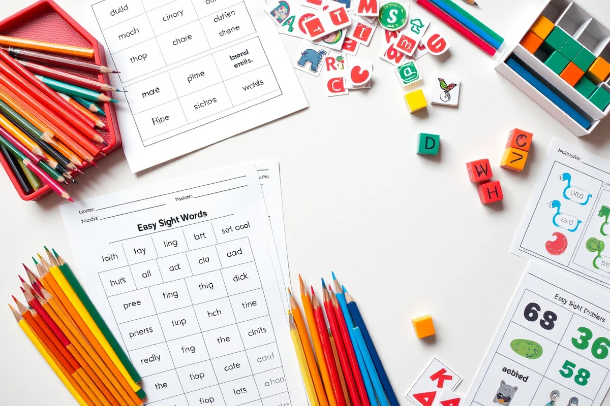 easy sight words — Easy Sight Words (the finished result)
