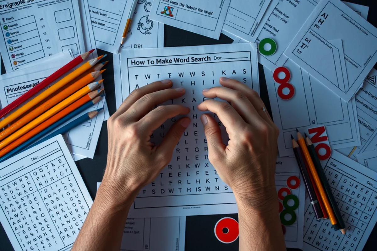 how to make a word search — How To Make A Word Search (the finished result)