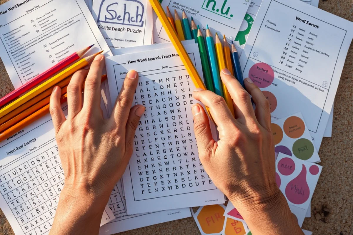 how to word search puzzle — How To Word Search Puzzle (the finished result)