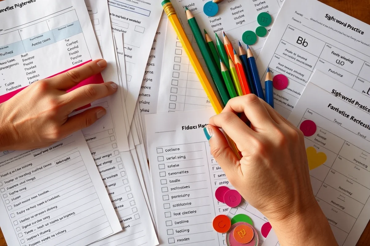 sight-word practice progress checklist — Sight-word Practice Progress Checklist (the finished result)