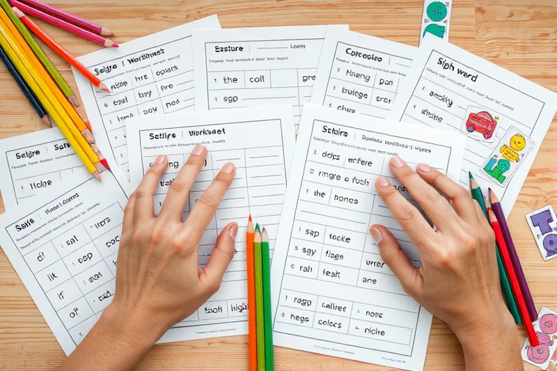 sight-word practice worksheets for beginners — Sight-word Practice Worksheets For Beginners (the finished result)