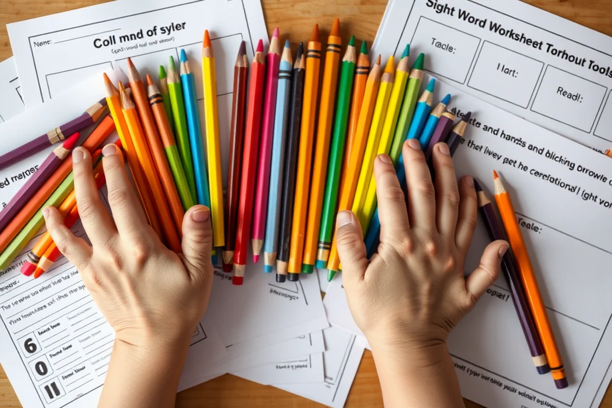sight word worksheet without tools — Sight Word Worksheet Without Tools