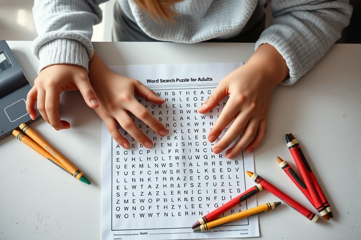 word search puzzles for adults — Word Search Puzzles For Adults (step by step)