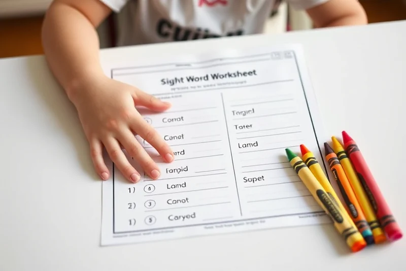 beginner sight word worksheet ā Beginner Sight Word Worksheet (step by step)
