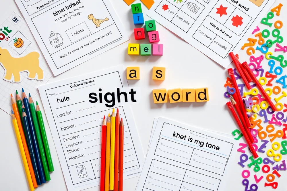 easy sight word activities — Easy Sight Word Activities (the finished result)