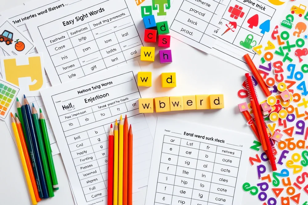 easy sight word worksheets β Easy Sight Word Worksheets (the finished result)