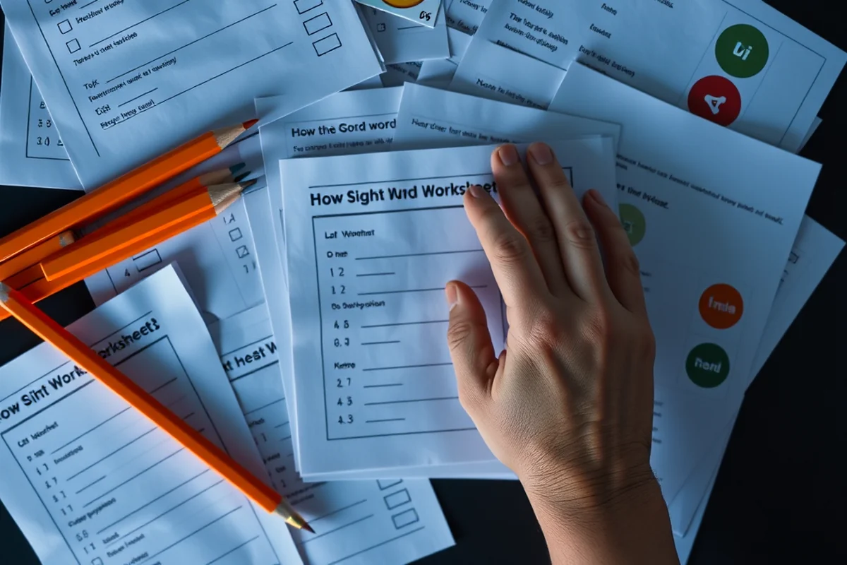 how sight word worksheet — How Sight Word Worksheet (the finished result)