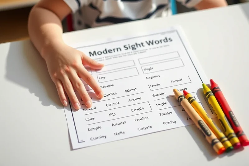 modern sight words — Modern Sight Words (step by step)