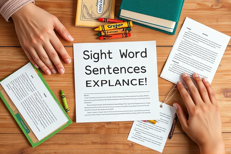 sight word sentences explained — Sight Word Sentences Explained (the finished result)