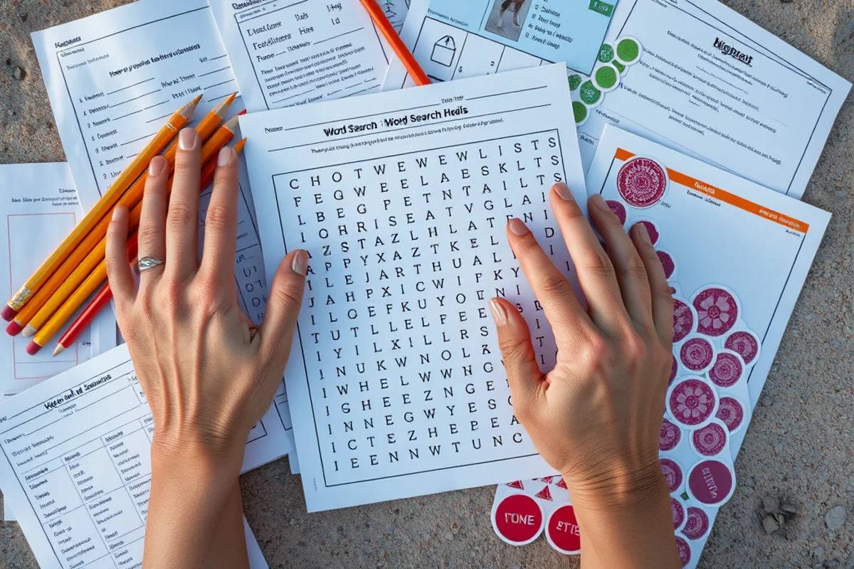 word search printable for adults — Word Search Printable For Adults (the finished result)